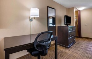 Desk, iron/ironing board, free WiFi, bed sheets