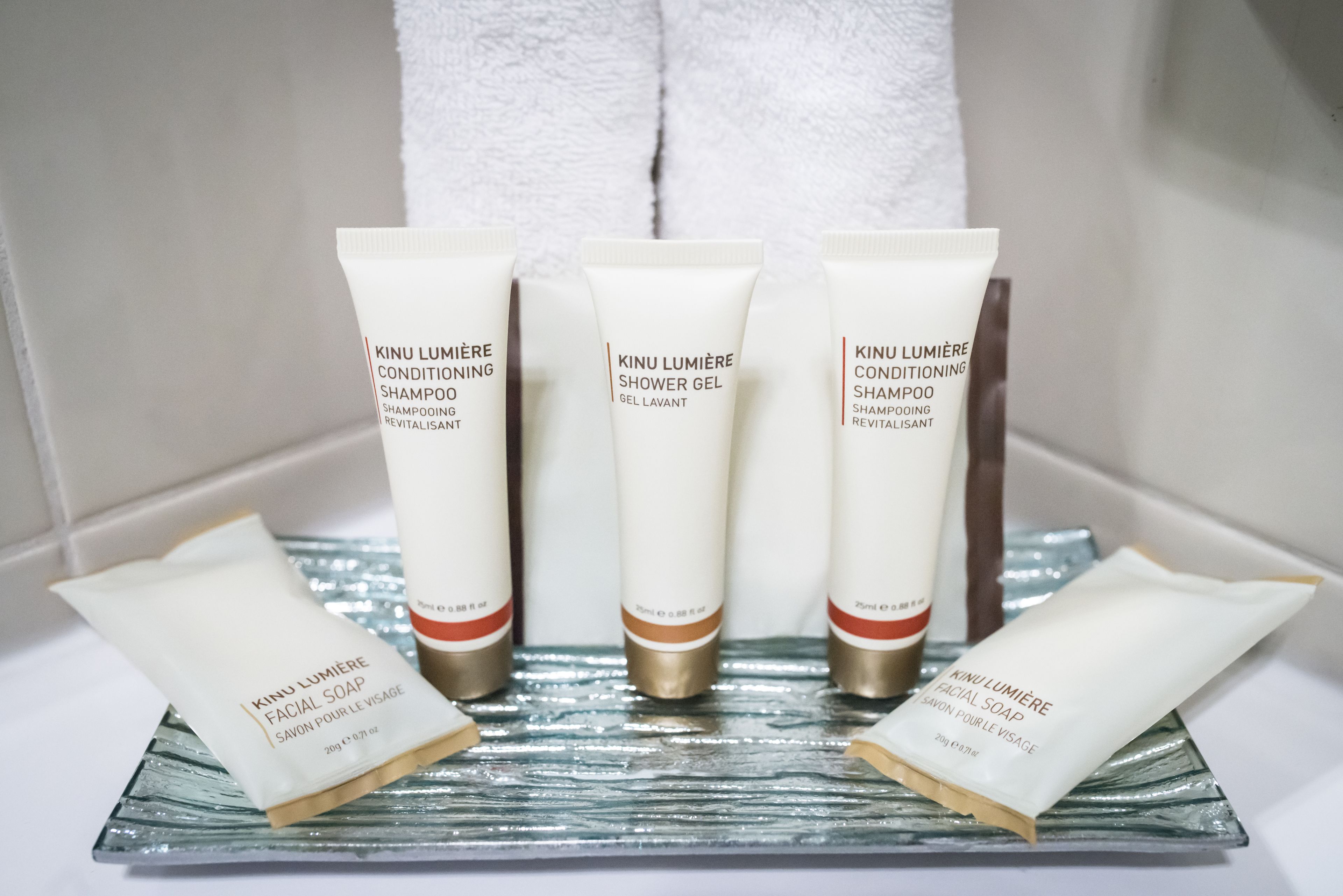 superior room - 7 days getaway parking package | bathroom | shower, designer toiletries, hair dryer, towels