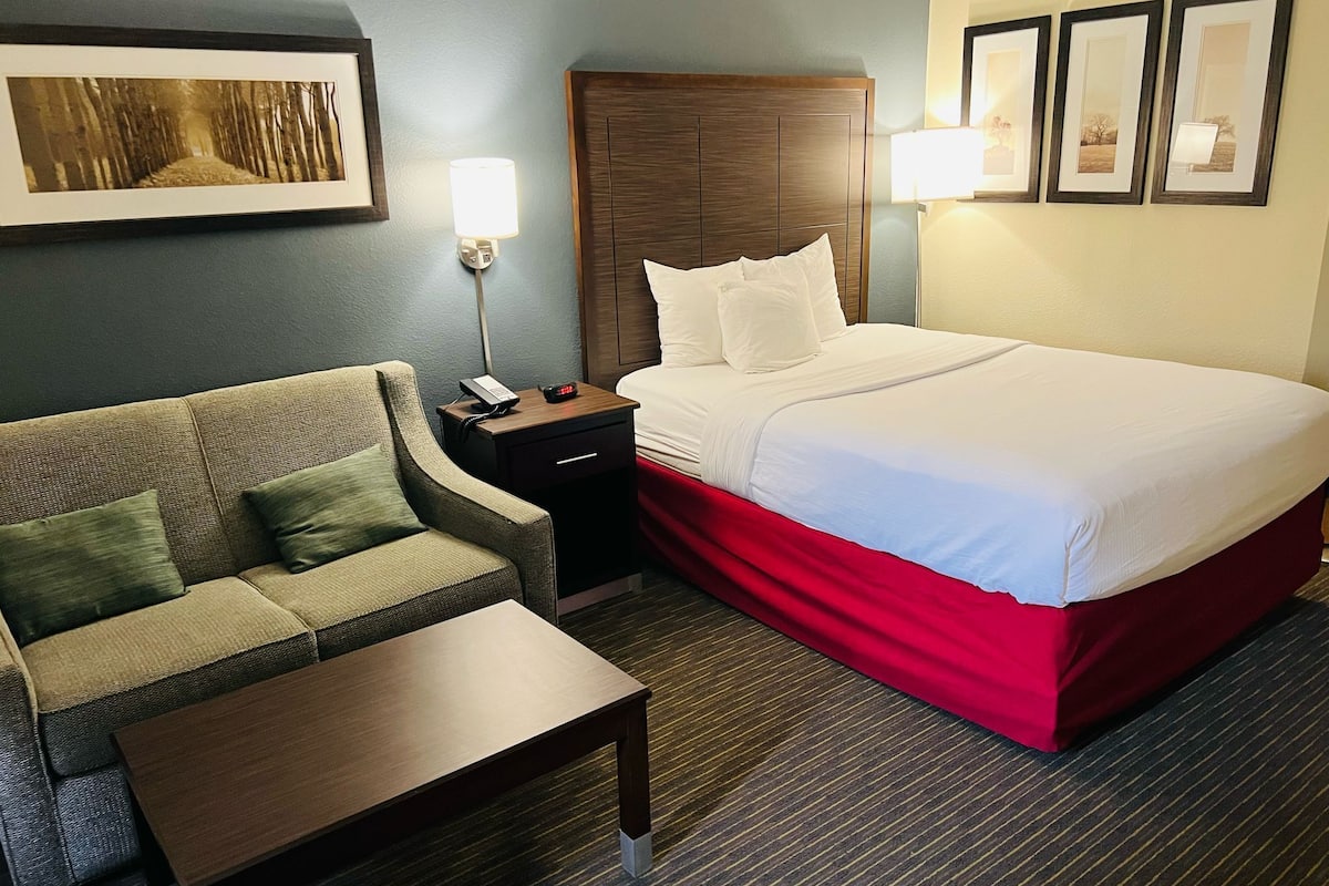 Room, 1 Queen Bed, Accessible, Non Smoking | Pillowtop beds, desk, blackout drapes, soundproofing