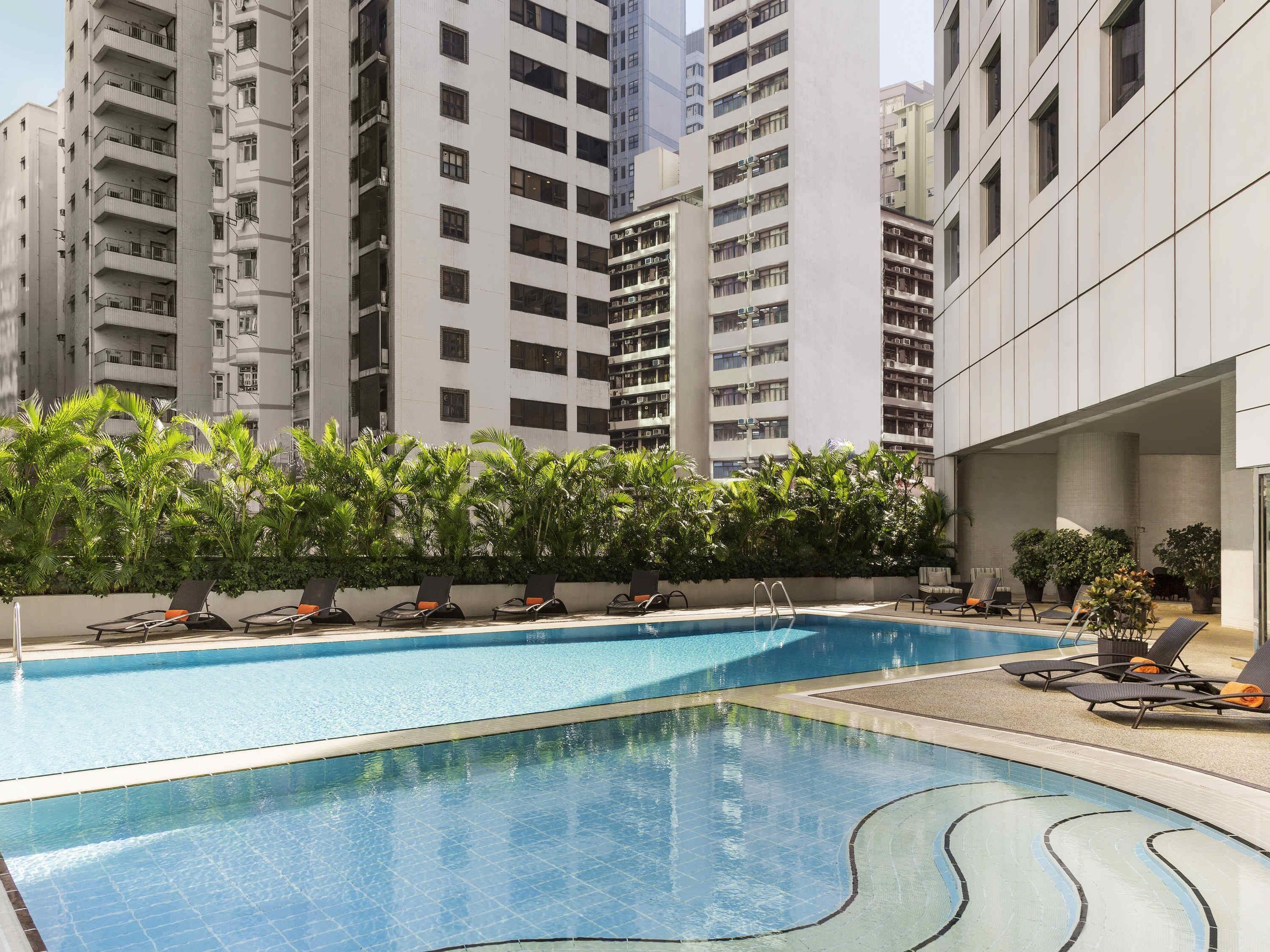 Outdoor pool, open 8:00 AM to 8:00 PM, pool umbrellas, sun loungers