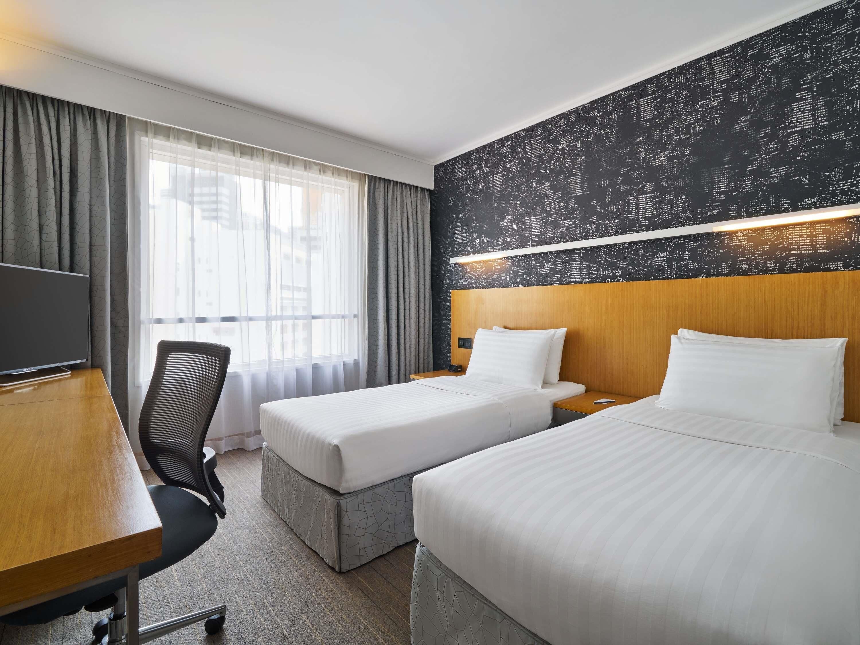 Down duvets, minibar, in-room safe, desk