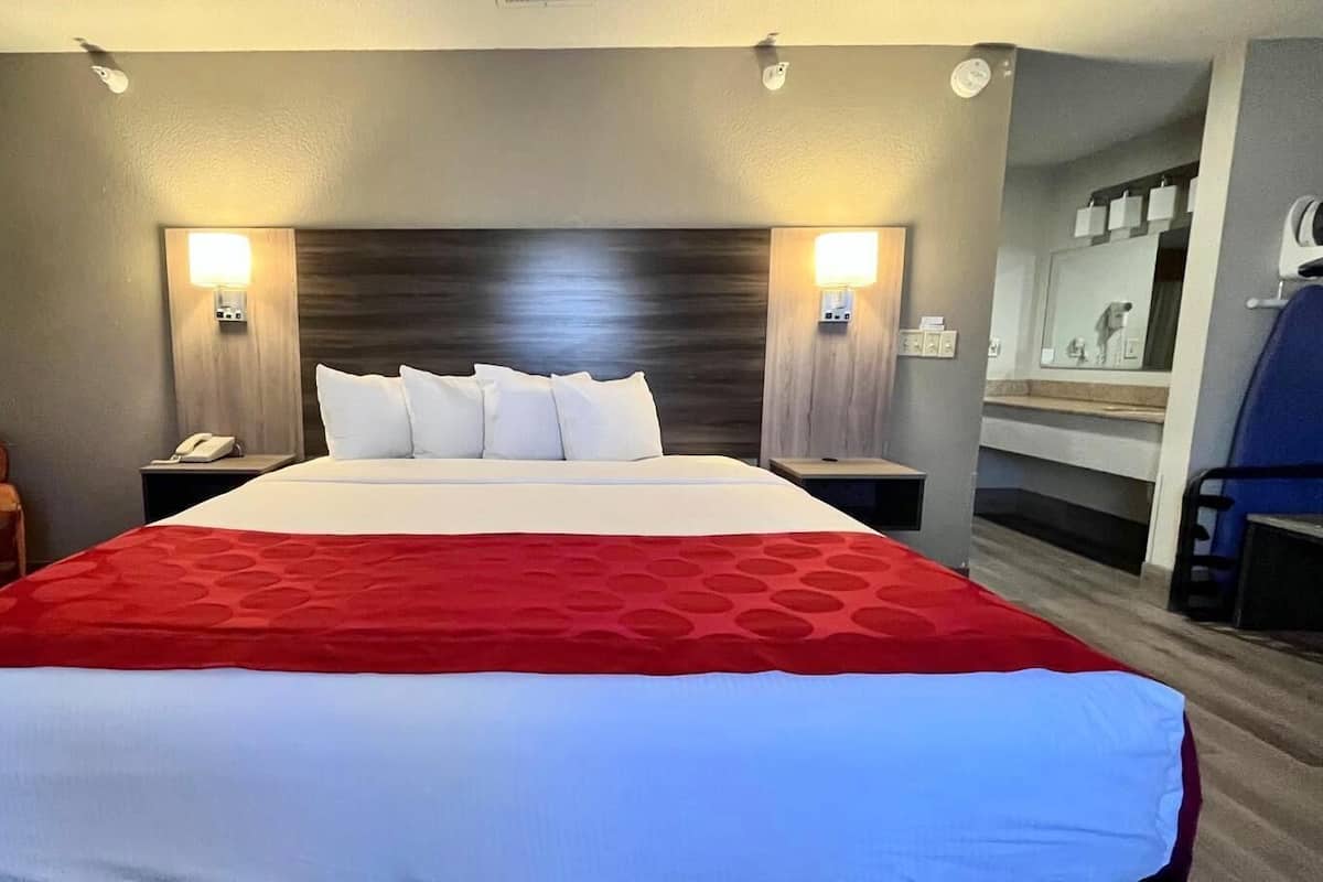 Suite, 1 King Bed, Non Smoking (One-Bedroom) | 1 bedroom, desk, blackout drapes, iron/ironing board