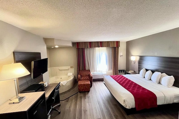 1 habitación, escritorio y cortinas blackout