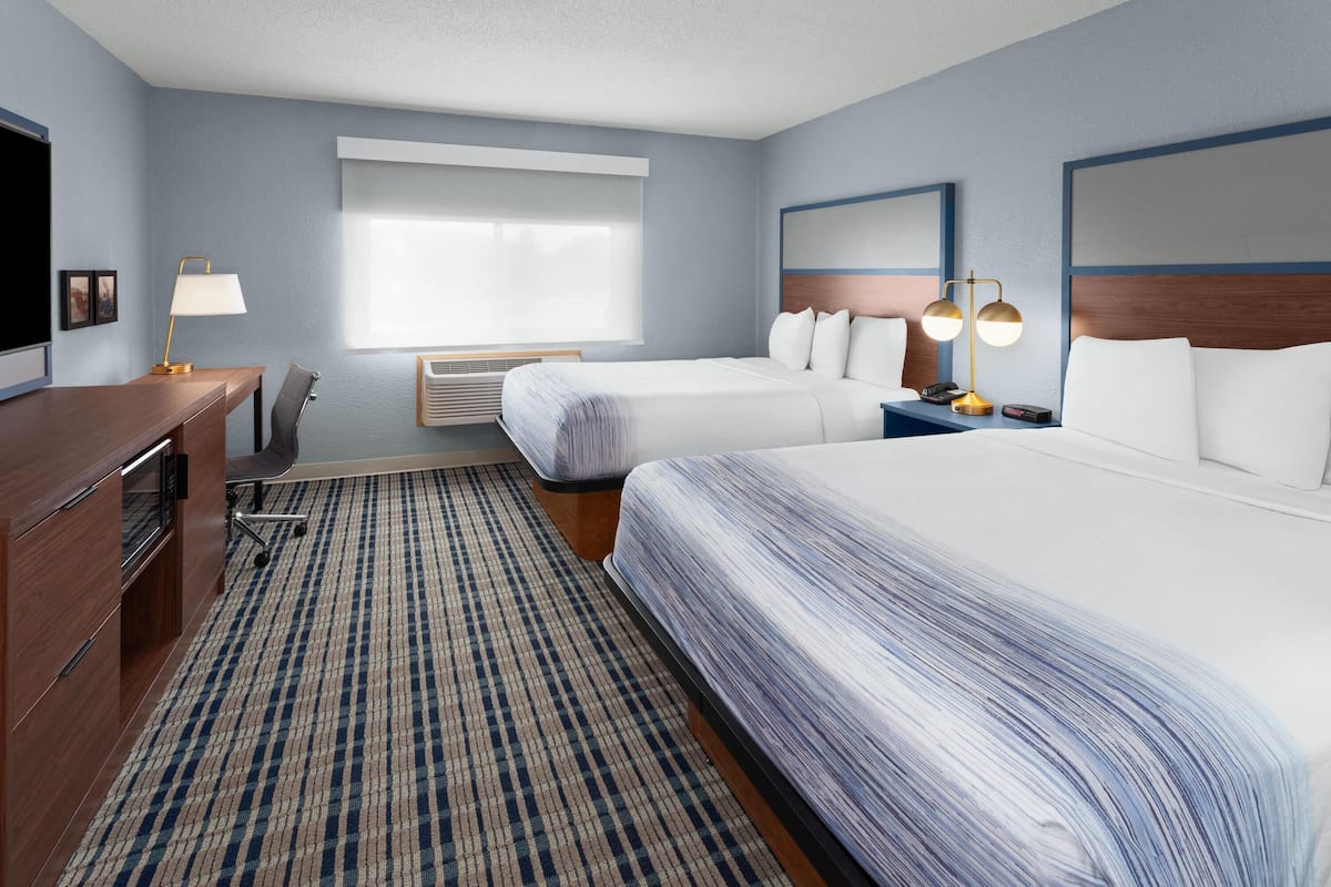 Room, 2 Queen Beds, Non Smoking | Desk, free cots/infant beds, rollaway beds, free WiFi