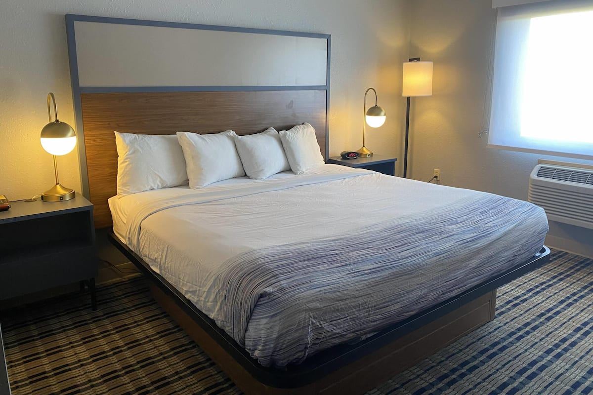 Habitación, 1 cama King size, acceso para personas con movilidad reducida (Roll-In Shower) | Escritorio, cunas gratuitas, camas extra y wifi gratis