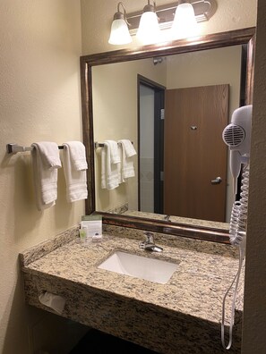 Free toiletries, hair dryer, towels