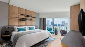 Minibar, in-room safe, desk, blackout curtains