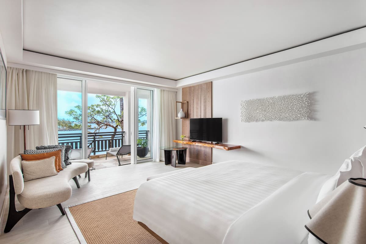 Frangipani Signature Ocean View Suite | Premium bedding, memory foam beds, minibar, in-room safe