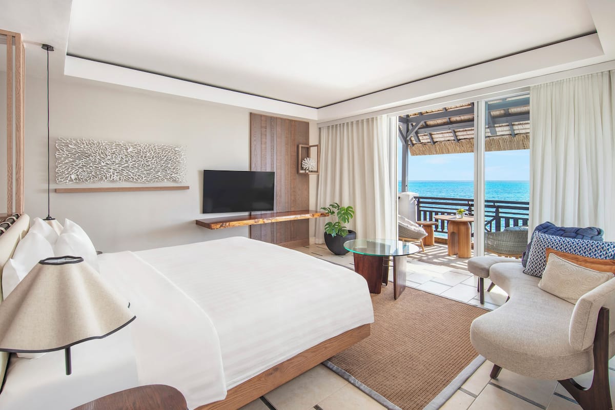 Frangipani Ocean View Junior Suite King | Premium bedding, memory foam beds, minibar, in-room safe