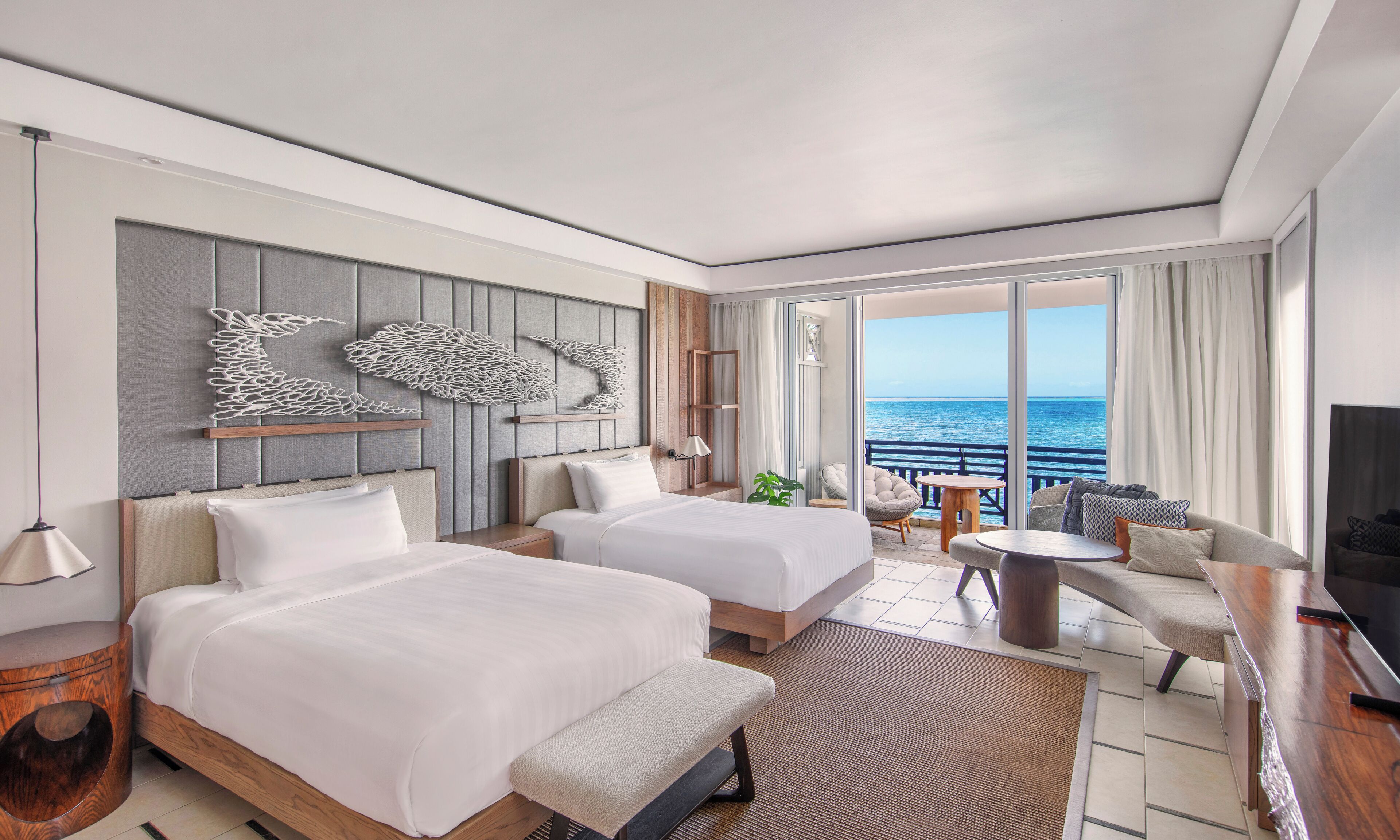 Premium bedding, memory-foam beds, minibar, in-room safe