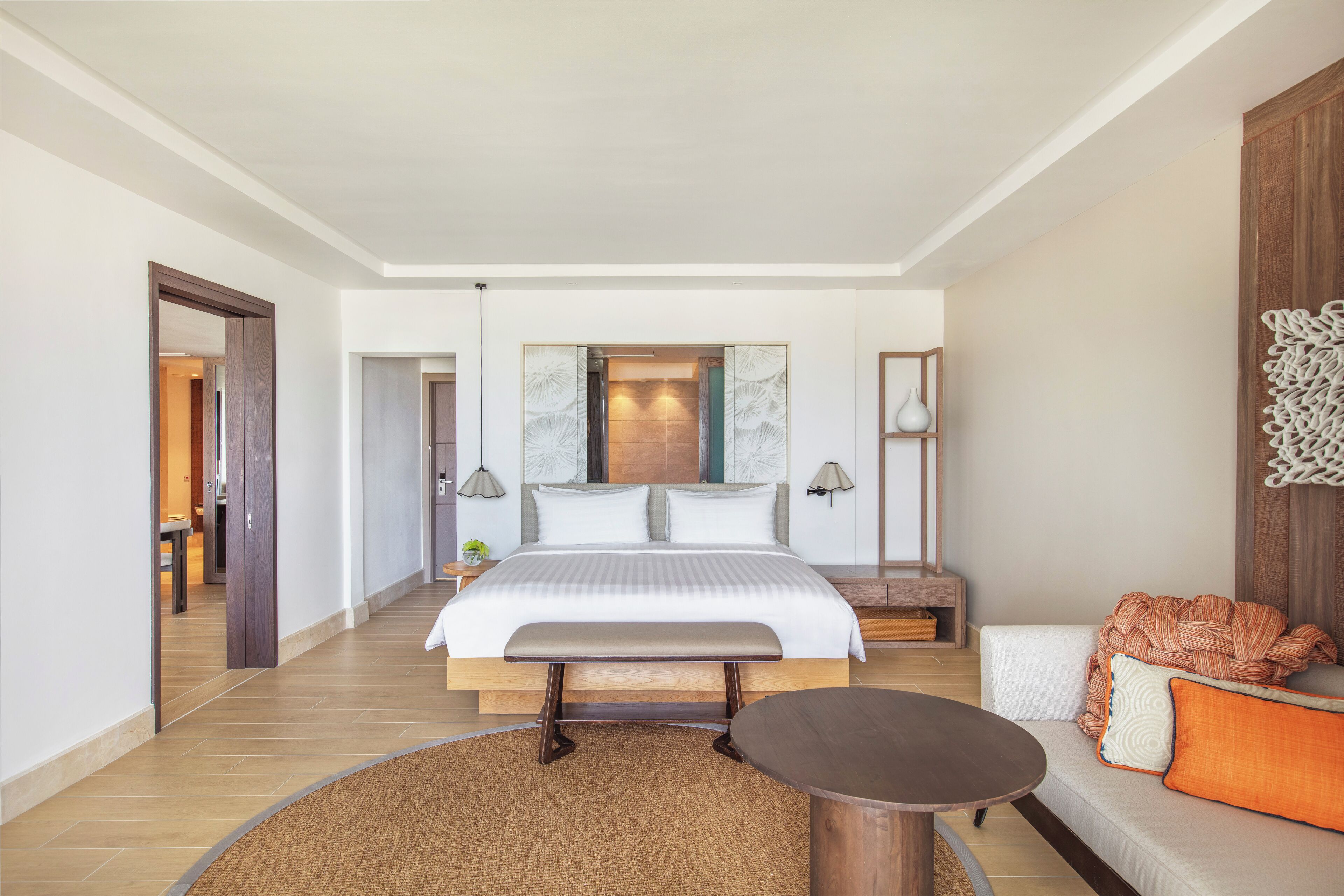 Premium bedding, memory-foam beds, minibar, in-room safe