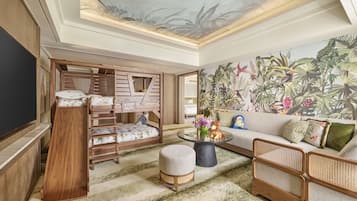 Familien-Suite (Family Theme) | Wohnzimmer | 60-Zoll-LCD-Fernseher mit Digitalempfang, Fernseher, MP3-Dockingstation