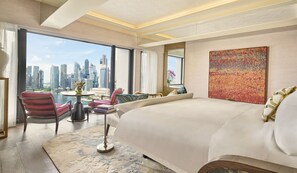 Ático Royal, 4 habitaciones (Marina Bay) | Ropa de cama de alta calidad, minibar, caja fuerte