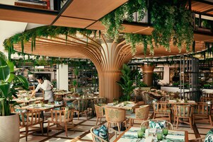 5 restaurantes; se sirve desayuno, almuerzo y cena; cocina internacional