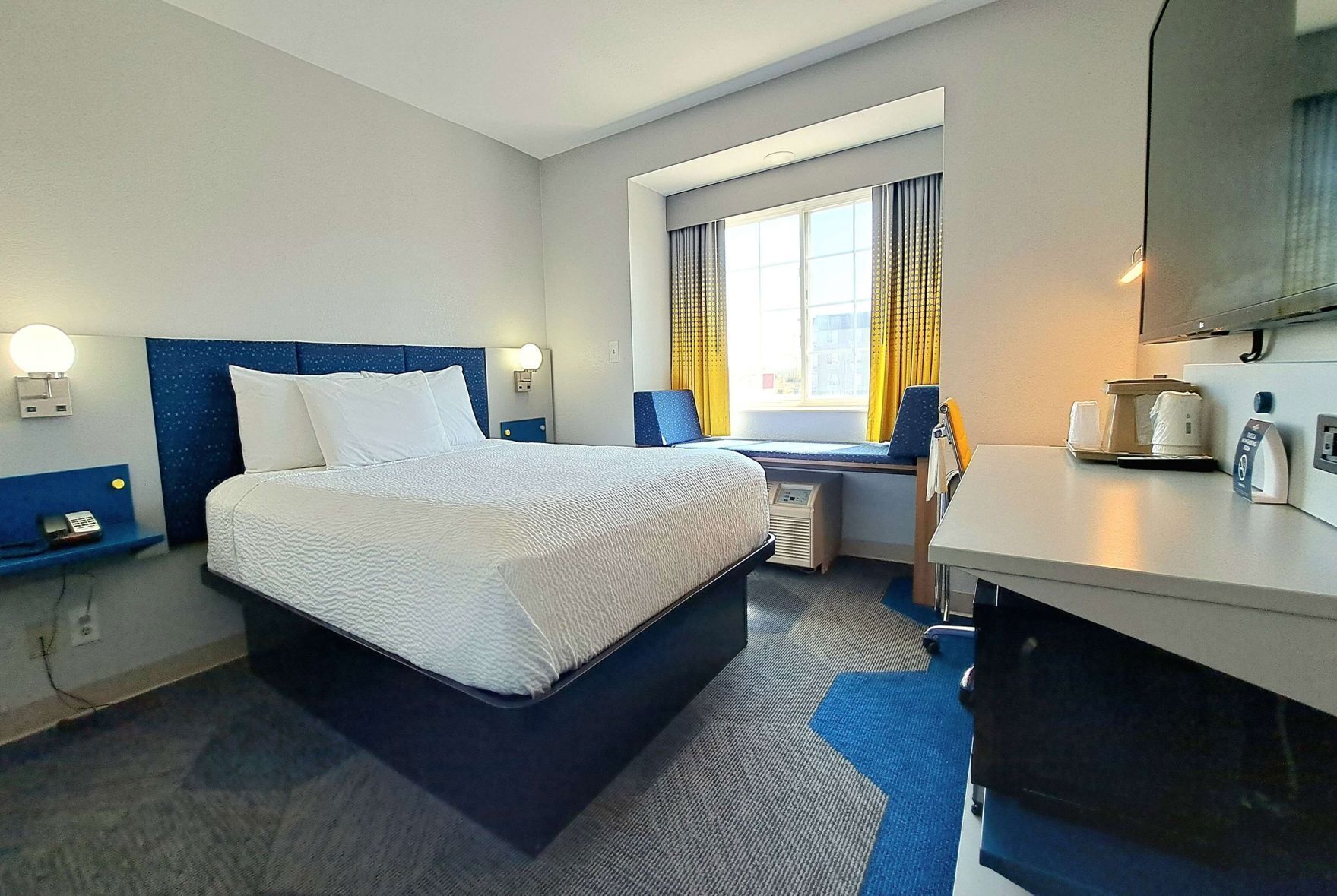In-room safe, desk, iron/ironing board, free cribs/infant beds