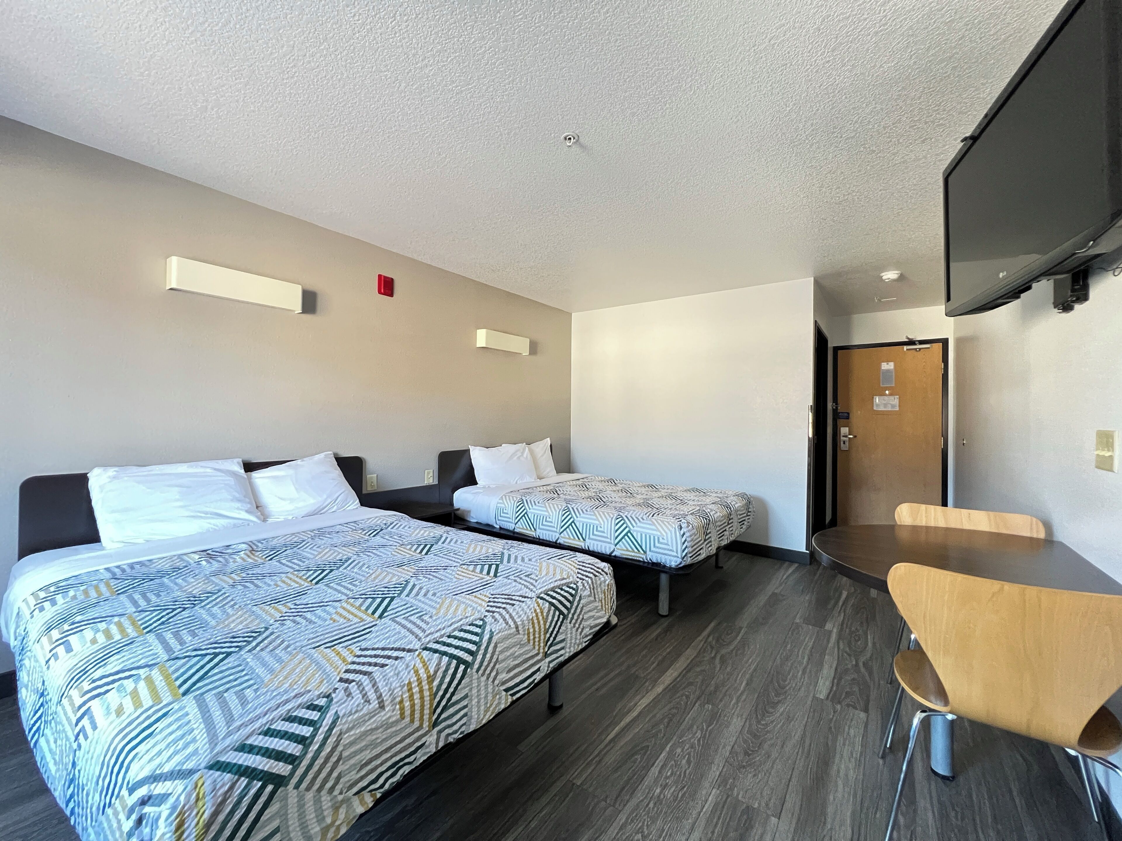 WiFi (free), alarm clocks, bed sheets