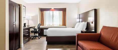 Standard Room, 1 Queen Bed, Non Smoking, Refrigerator & Microwave (with Sofabed) | Premium bedding, in-room safe, desk, laptop workspace
