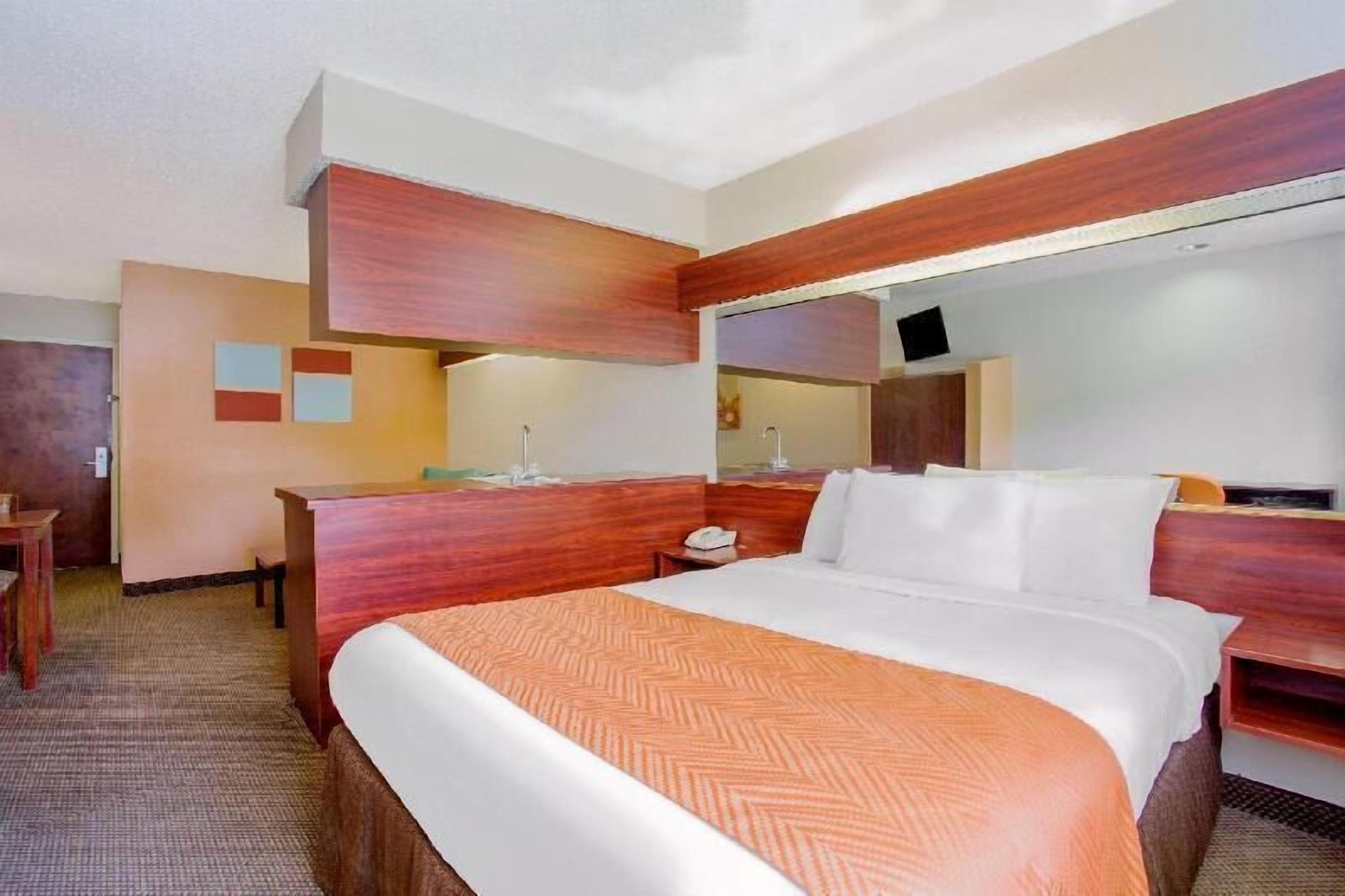 Premium bedding, desk, free WiFi, bed sheets