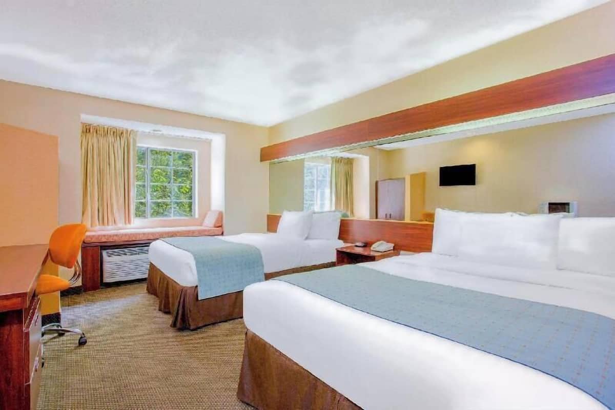 Premium bedding, desk, free WiFi, bed sheets