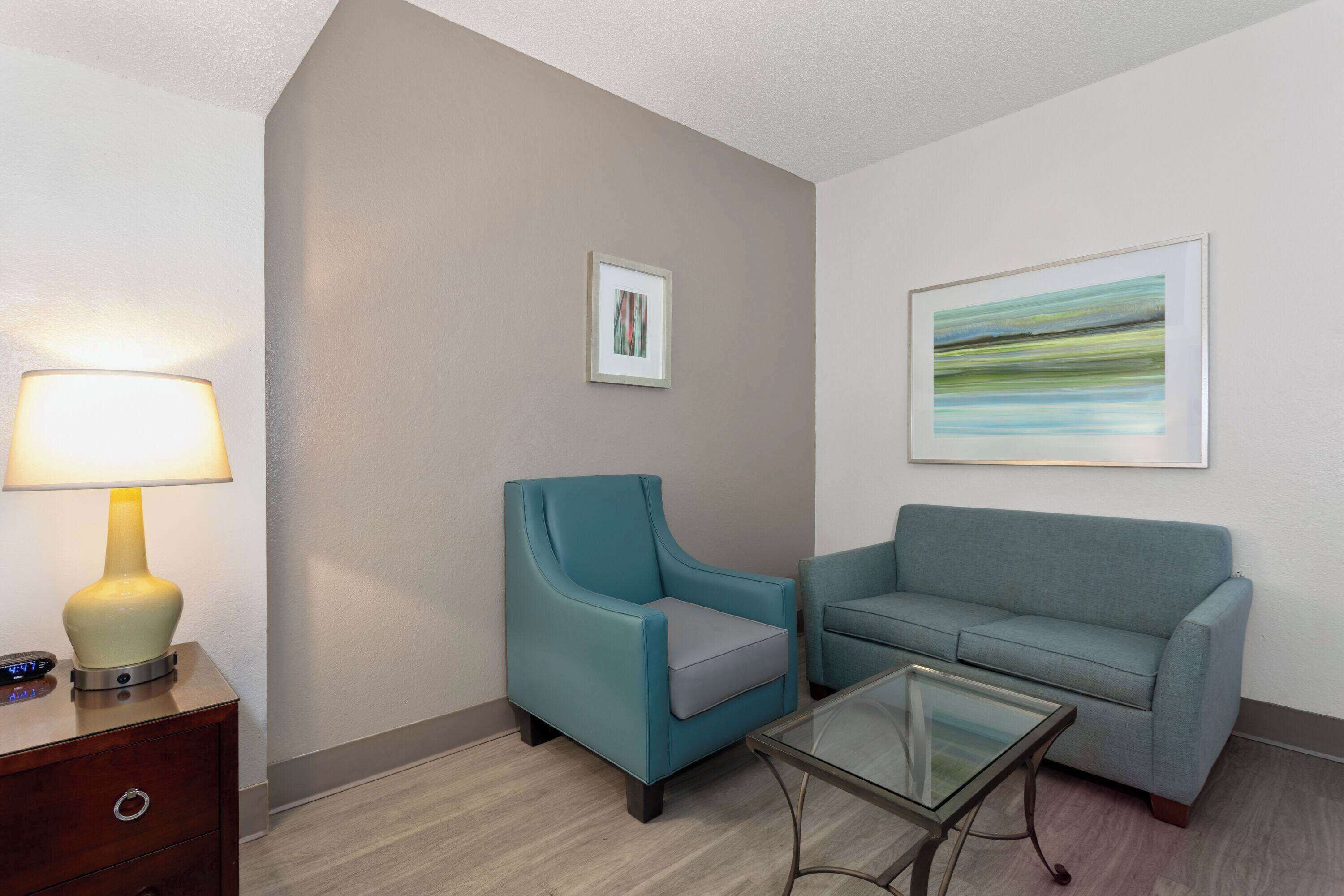 Individually furnished, desk, blackout curtains, iron/ironing board