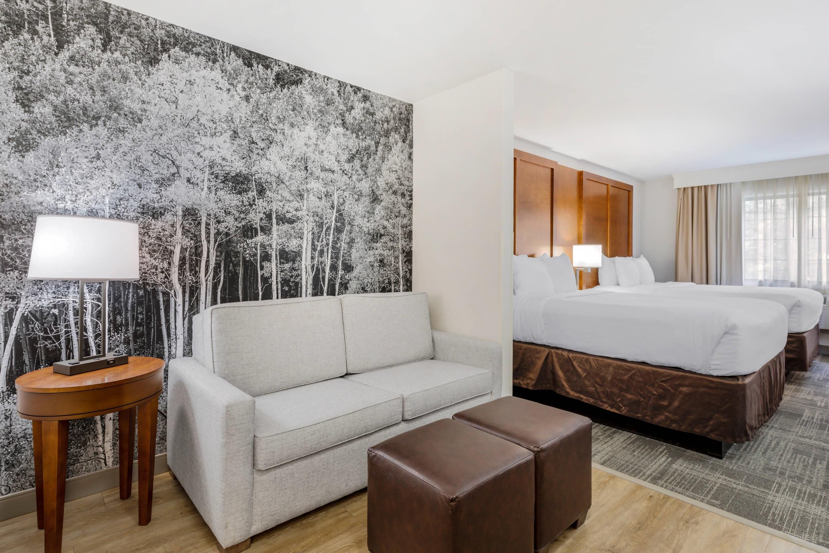 Suite, para no fumadores | 1 habitación, ropa de cama de alta calidad y escritorio 