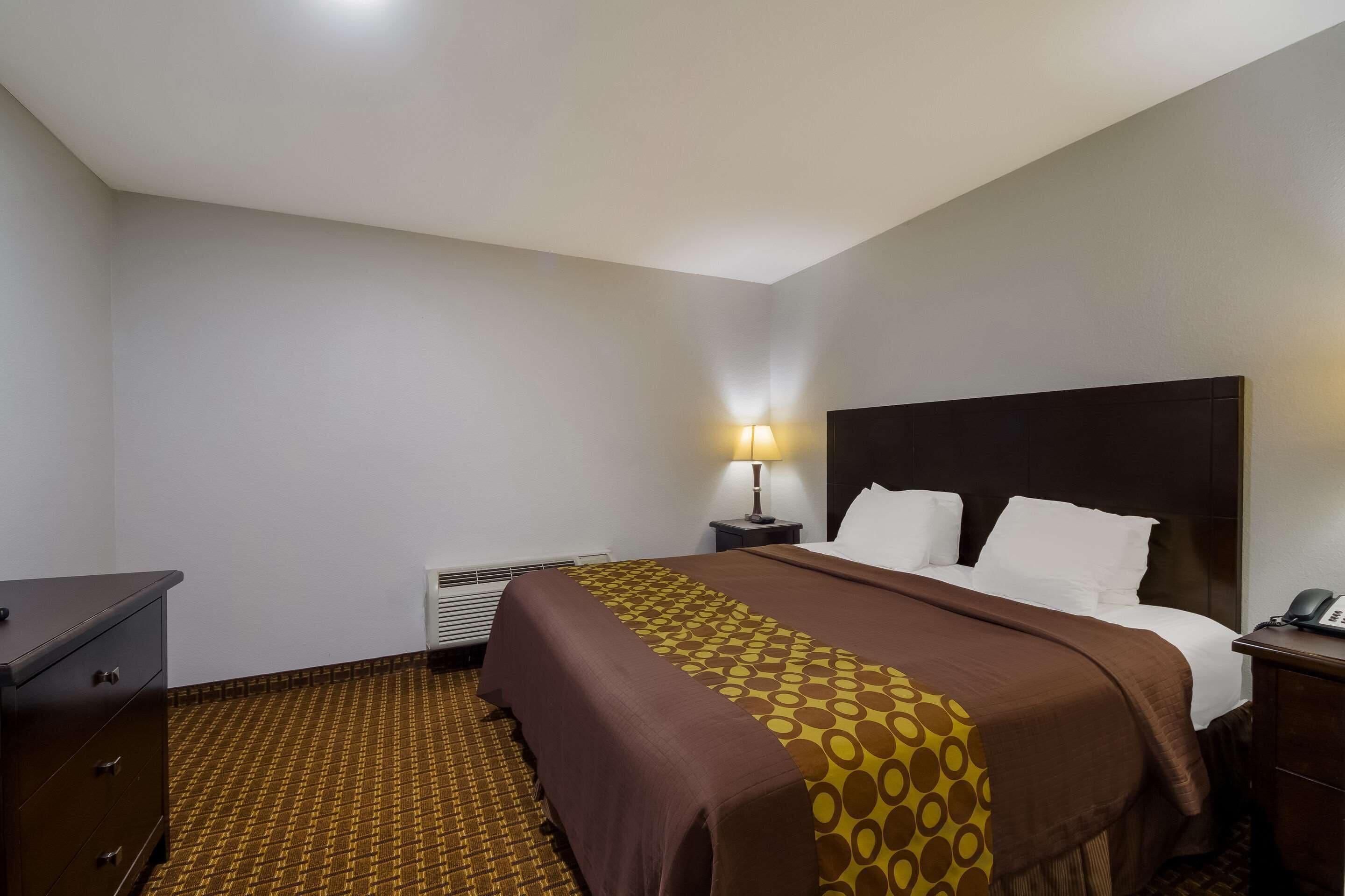 Basic Suite, Non Smoking (1 King Bed with 2 Person Sofa bed) | Desk, laptop workspace, blackout curtains, iron/ironing board