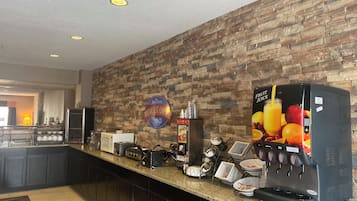 Free daily self-service breakfast