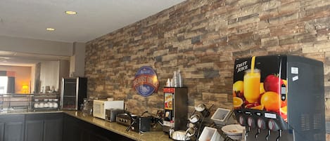 Free daily self-serve breakfast