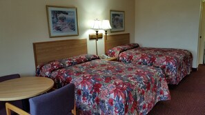 Standard Room, 2 Double Beds, Non Smoking | Individually decorated, individually furnished, desk, blackout drapes