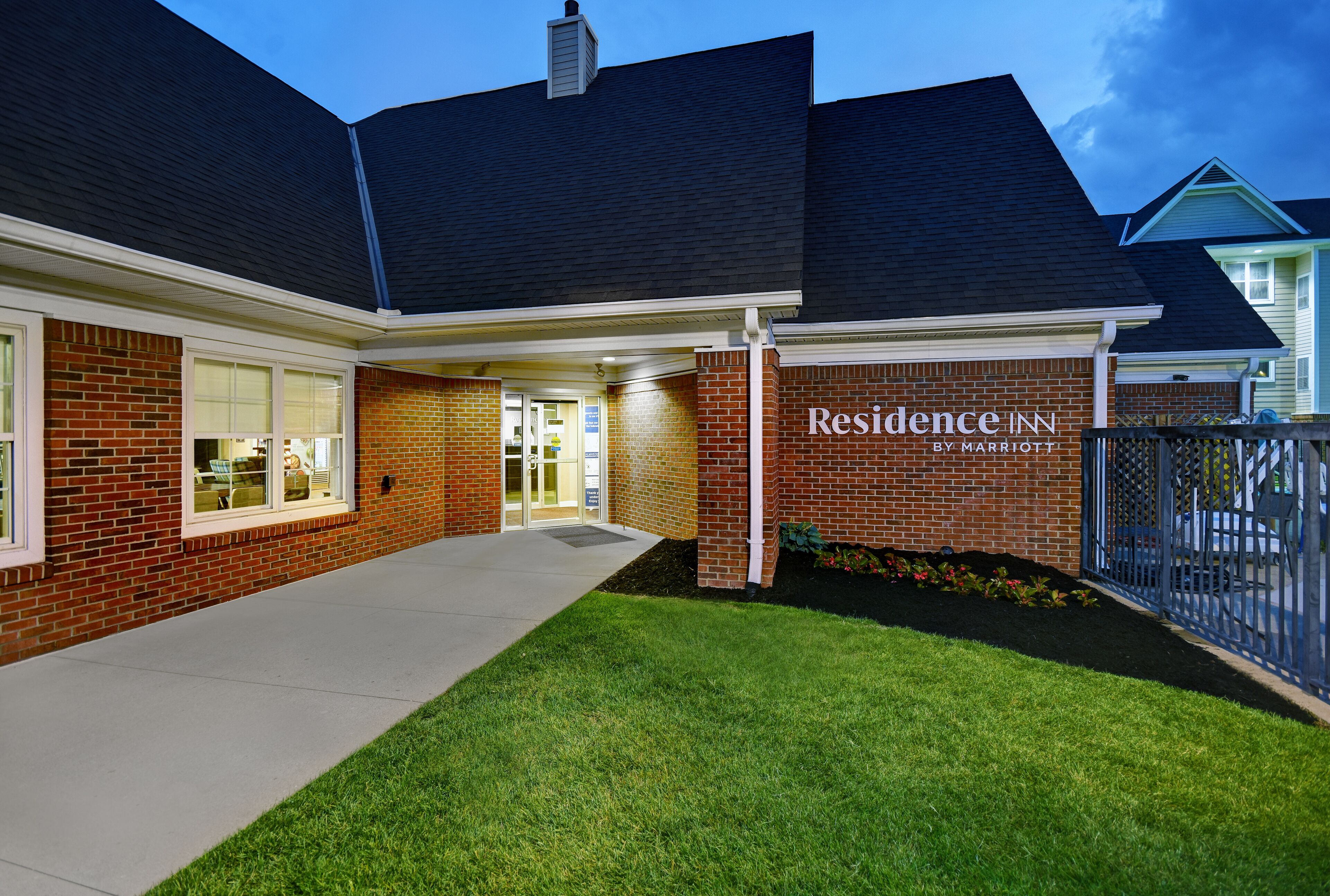 front of property – evening/night