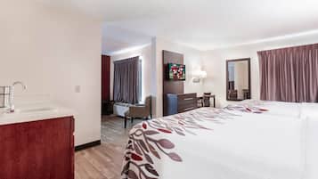 Suite, 2 Queen Beds, Non Smoking | 1 bedroom, desk, blackout drapes, iron/ironing board