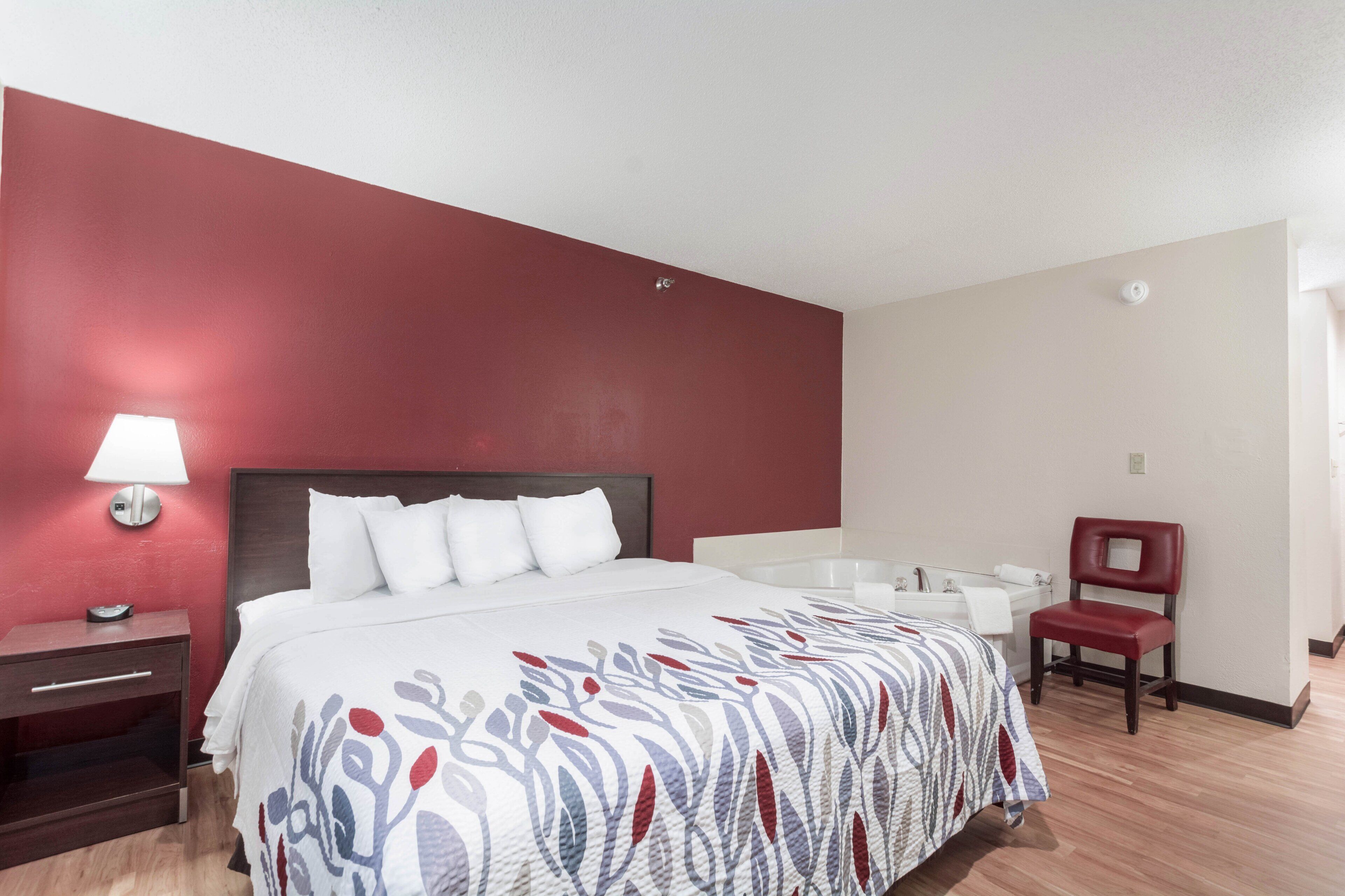 Desk, blackout curtains, iron/ironing board, free WiFi