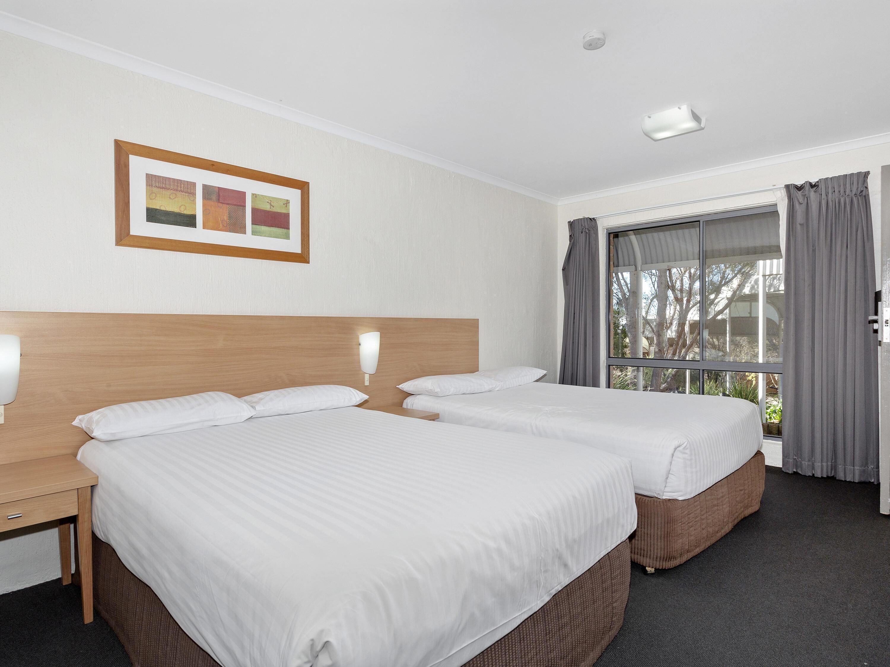 Superior Double Room, 2 Double Beds | Blackout drapes, free cribs/infant beds, free WiFi, bed sheets