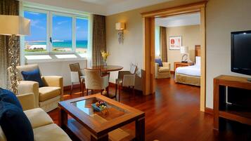 Down comforters, pillowtop beds, minibar, in-room safe