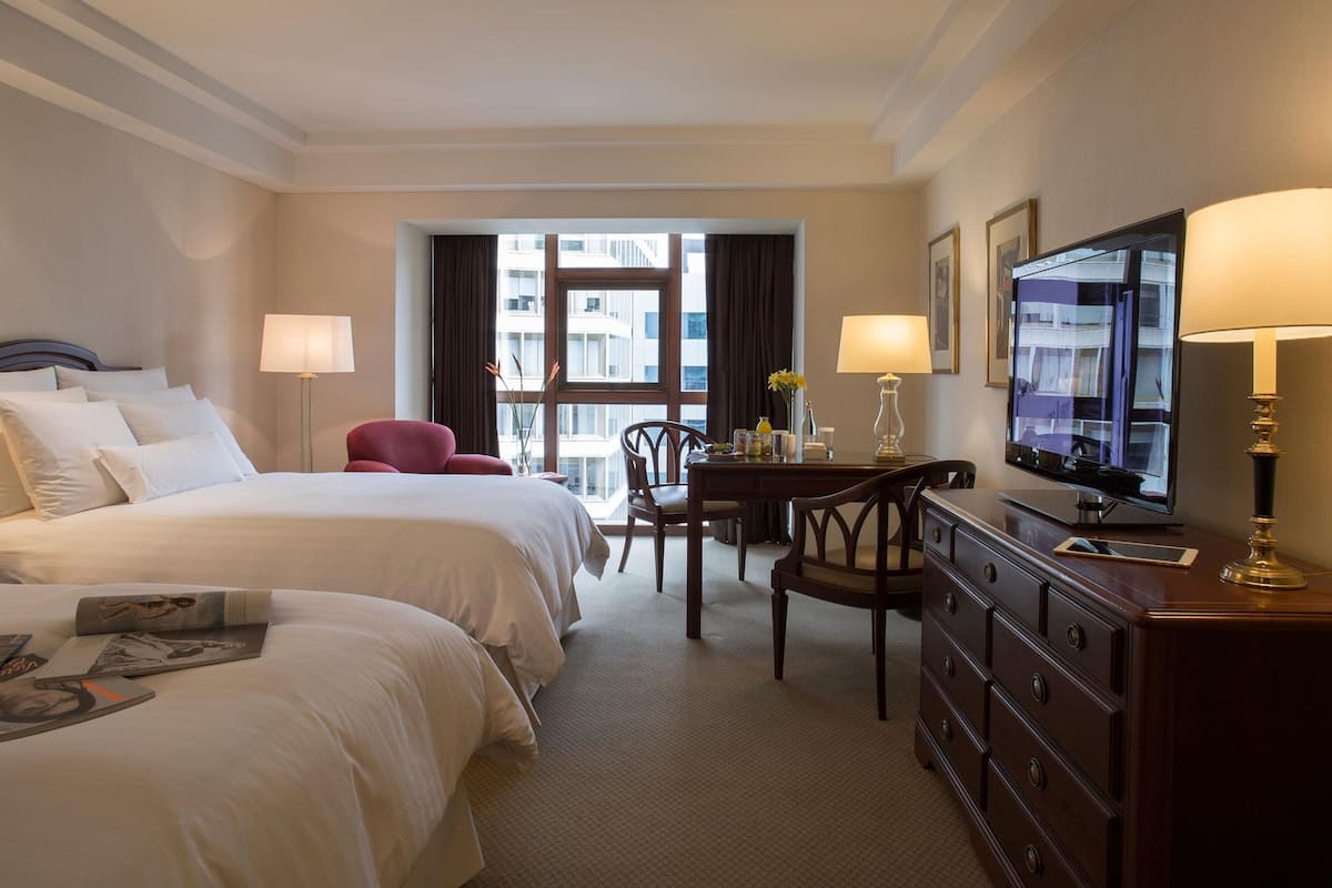 Premier Room, 2 Double Beds | Premium bedding, down comforters, memory foam beds, minibar