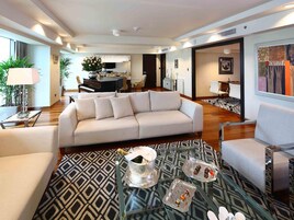 Premium bedding, down comforters, memory foam beds, minibar