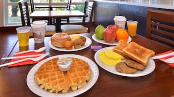 Free daily on-the-go breakfast
