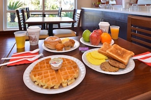 Free daily on-the-go breakfast