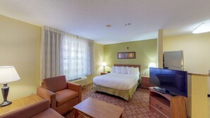 Studio, Main Building | Living area | 32-inch flat-screen TV with digital channels, TV - Pine Bush Suites Albany University (Albany)