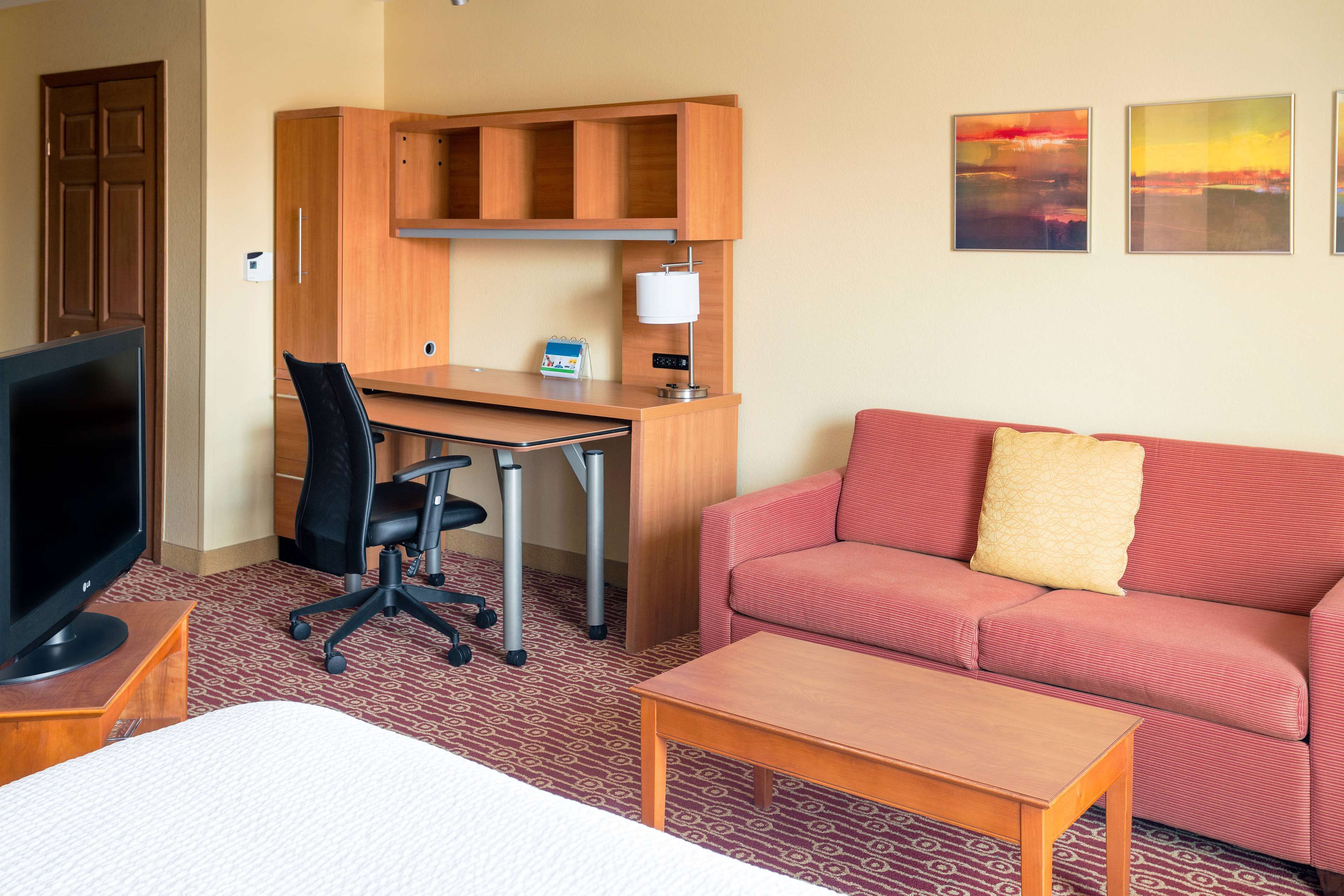 1 bedroom, desk, laptop workspace, iron/ironing board