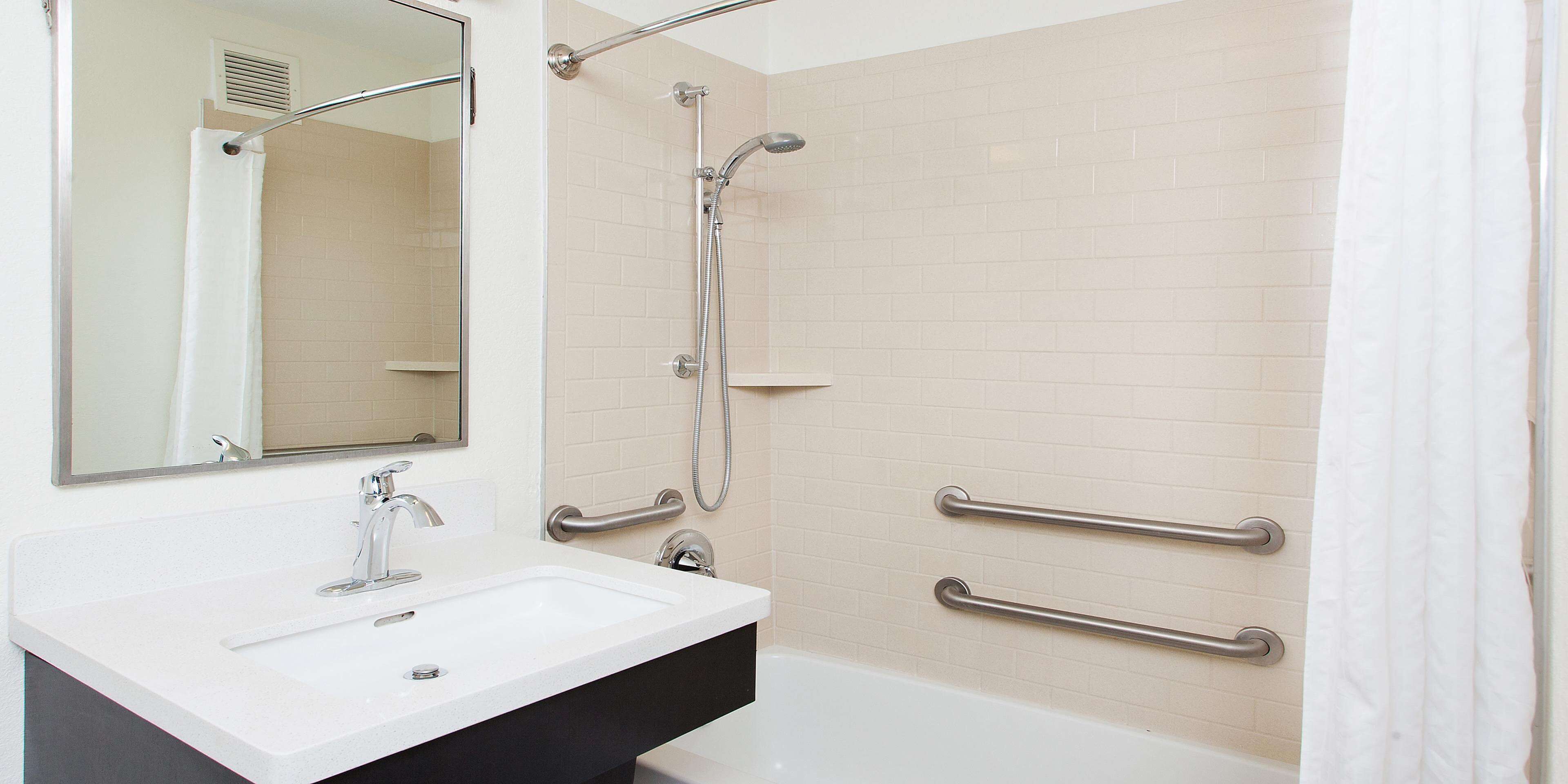 Free toiletries, hair dryer, towels