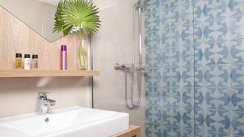 Free toiletries, hair dryer, towels