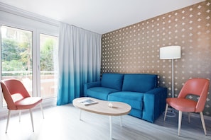 Appartement, 1 lit double et 1 canapé-lit, balcon | Salle de séjour
