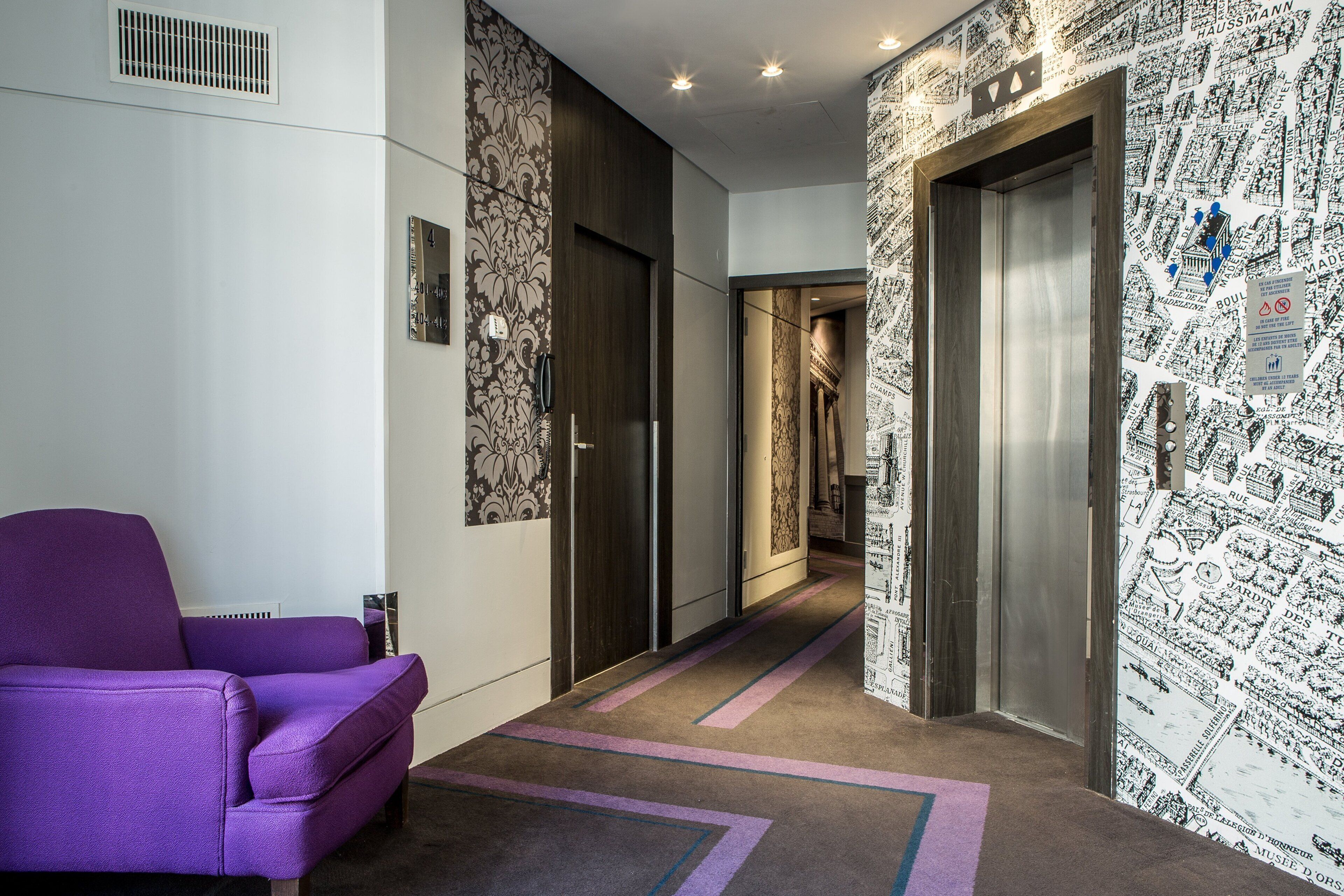 handrails in hallways