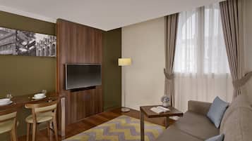 Apartment, 1 Bedroom | Living area | LCD TV