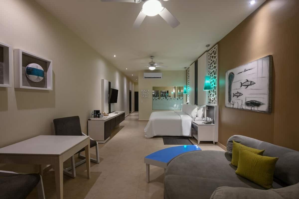 In-room safe, desk, blackout curtains, iron/ironing board