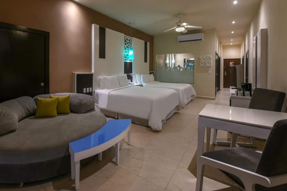 In-room safe, desk, blackout curtains, iron/ironing board