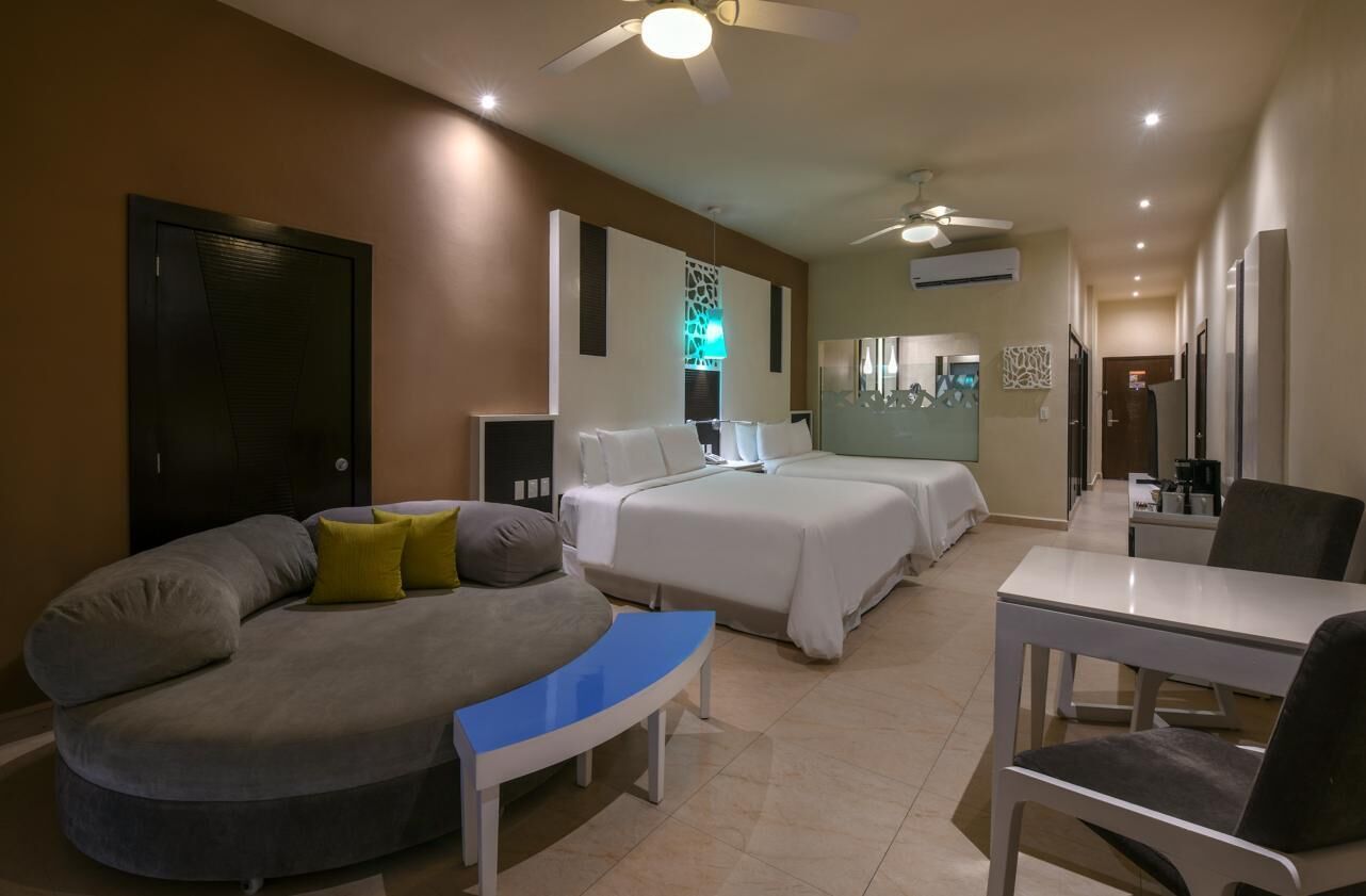In-room safe, desk, blackout curtains, iron/ironing board