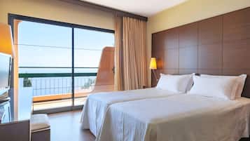 Superior Apartment, 1 Bedroom, Sea View | 1 bedroom, in-room safe, soundproofing, bed sheets