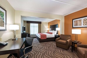 Pillowtop beds, desk, free WiFi, bed sheets